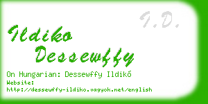 ildiko dessewffy business card